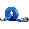 Swimming Pool Filter Backwash Hose 2'' x 50' with Aluminum joints, Great for Water Disposal,  Discharge Hose with Camlock  &  Fittings
