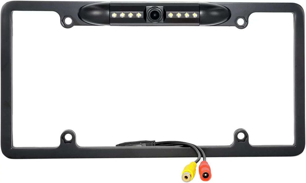 Backup Camera Rearview License Plate Frame for  - Black