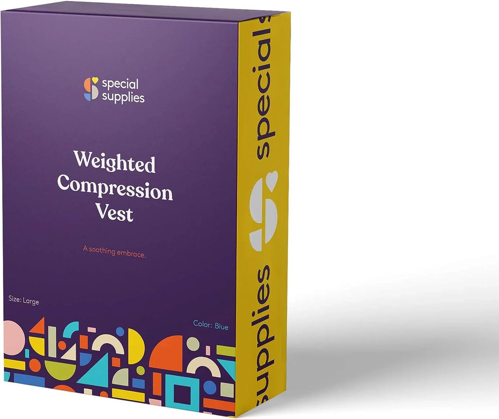 Special Supplies Weighted Sensory Compression Vest for Kids with Processing Disorders, , and Autism, Calming and Supportive with Adjustable Weight Fit (Large 24x42 inches)