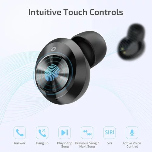 Wireless Earphones  True Stereo Earbuds Headphones w Mic Charging Case  for Samsung Galaxy    5G  5G  A10s A10e A03s A02s  - Sonim   - Sony Xperia 1