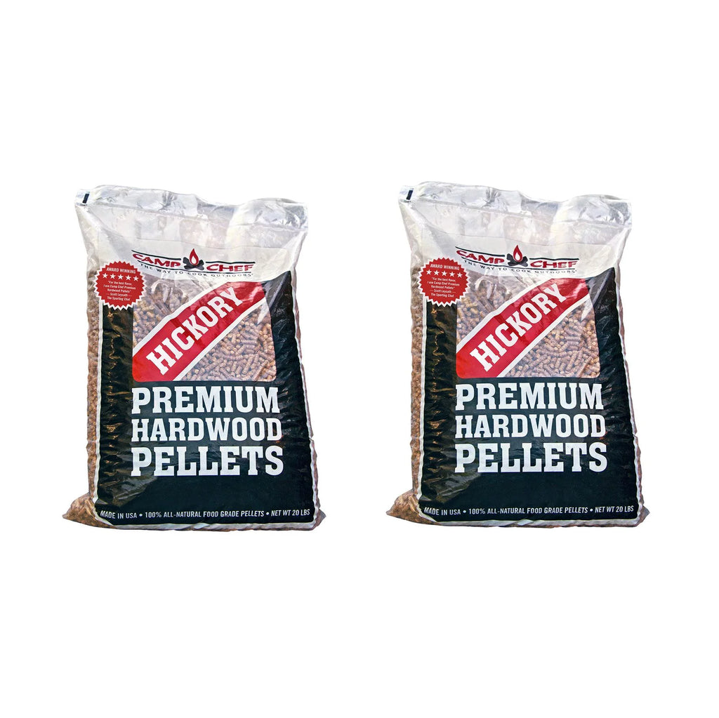 Camp Chef Smoker Grill Premium Hickory  Hardwood Pellets, 20 lbs (2 Pack)
