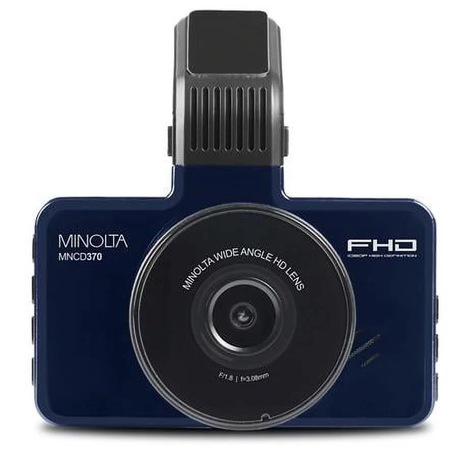 12MP Full  3"  Screen Dash Camera, Blue