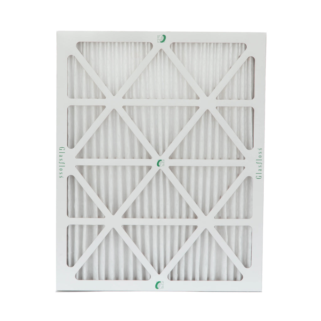 3 Pack of 18x24x2  10 Pleated 2" Inch Air Filters by Glasfloss. Actual Size: 17-1/2 x 23-1/2 x 1-3/4