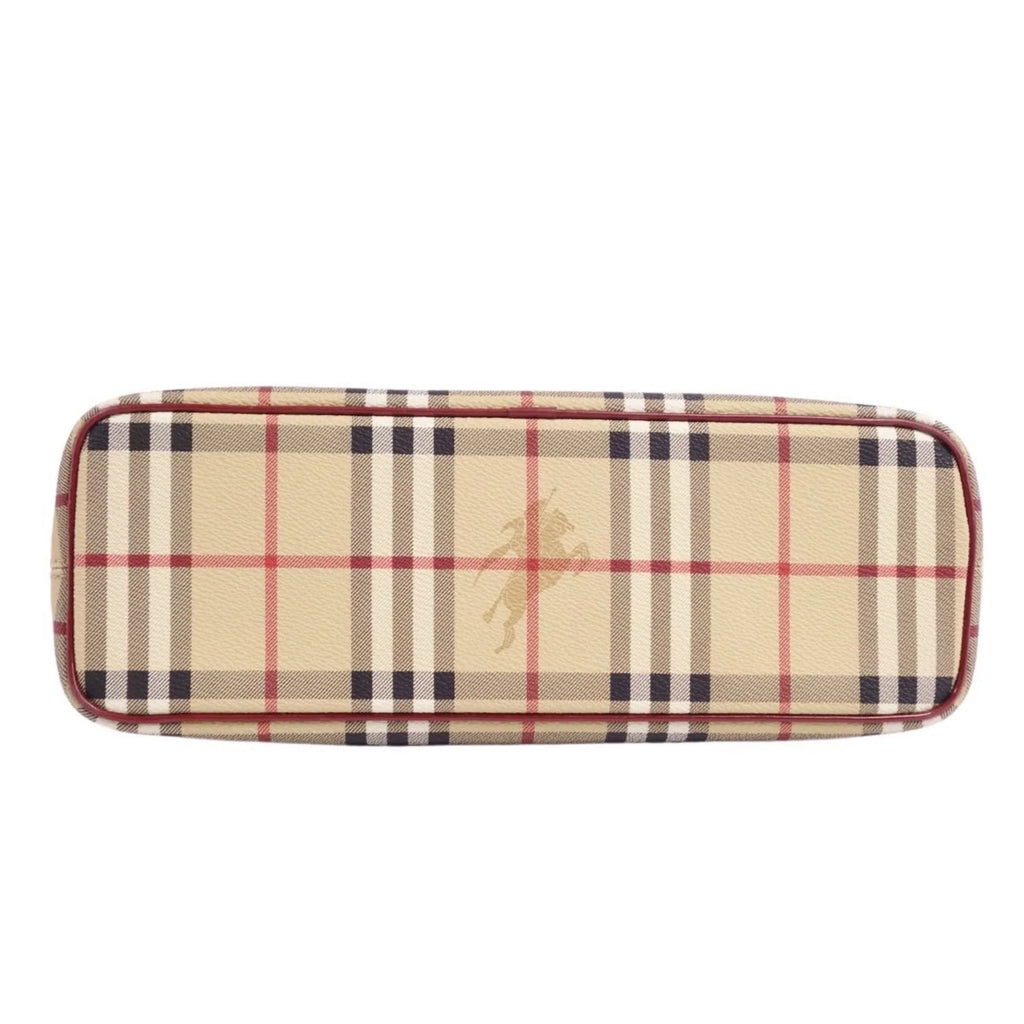 Pre-Owned Burberry London   Handbag Tote Bag Check Pattern Ladies Brown (Good)