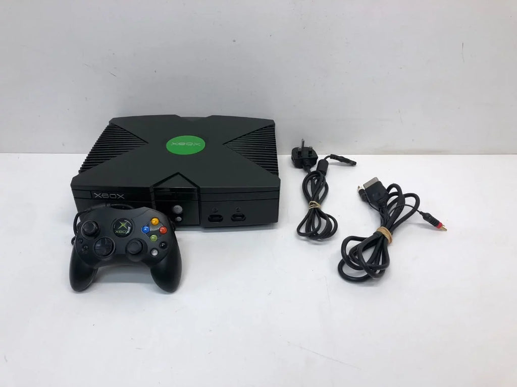 Pre-Owned Microsoft Original Xbox Console with Controller, Power Supply, and  Cable,Black
