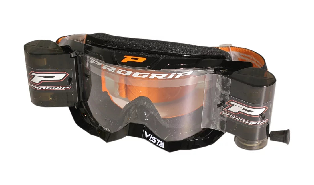 Pro Grip 3303 Vista  Goggles w/Mounted Roll Off System Black