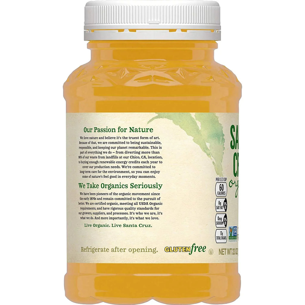 Santa Cruz Organic Apple Sauce -- 23 oz Pack of 4