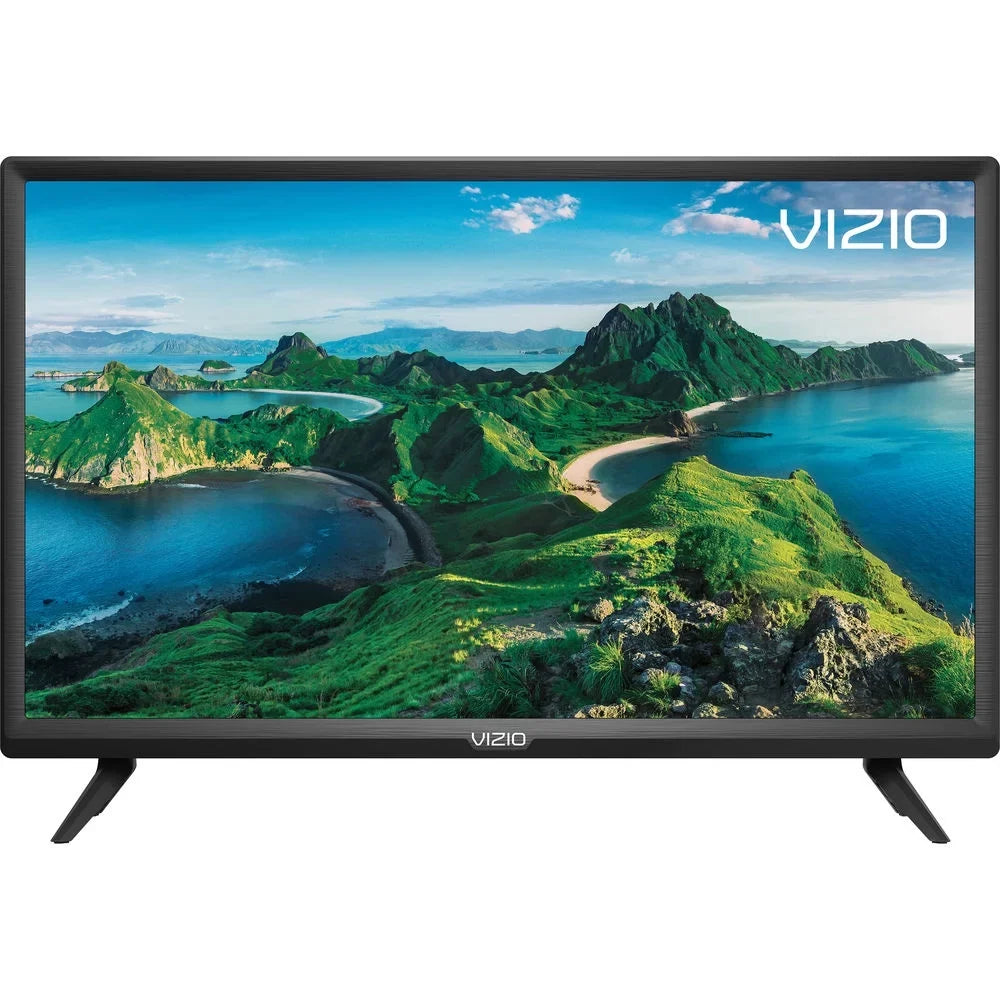 Vizio D24f- -Series 24 inch Class Smart  2019 Bundle with Deco Gear Pack Of 2 6FT Universal 4K  2.0 Cable and 6-Outlet Surge Adapter with Night Light