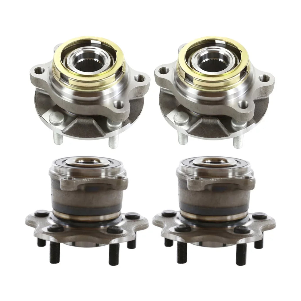 AutoShack Front and Rear Wheel Bearing Hub Assembly with  Set of 4 Replacement for    Nissan Murano 2007-2018 Altima 2009-2014 2016-2019 Maxima 2013-2019 Pathfinder