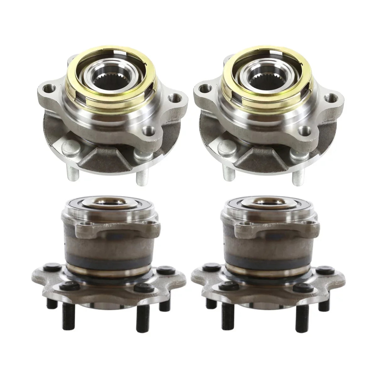 AutoShack Front and Rear Wheel Bearing Hub Assembly with  Set of 4 Replacement for    Nissan Murano 2007-2018 Altima 2009-2014 2016-2019 Maxima 2013-2019 Pathfinder