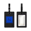 Centon  Monogram Leather Bag Tag Inversed Black Marine  --