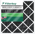 Filterbuy 18x18x1  8 Odor Eliminator Pleated   Furnace Air Filters with Activated Carbon (1-Pack)