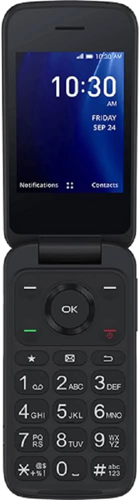 Restored Alcatel Go Flip 4 4056W 4GB (-Mobile only) Flip Phone - For Senior Easy Use (Refurbished)