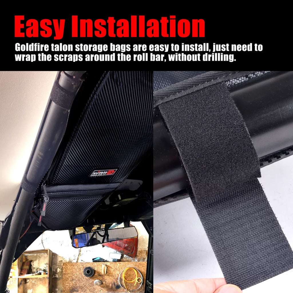 2 Pack Talon Storage Bag  Accessories 1680D Fabric Talon Overhead Bag Organzier for Honda Talon 1000X 1000R 2019-2021
