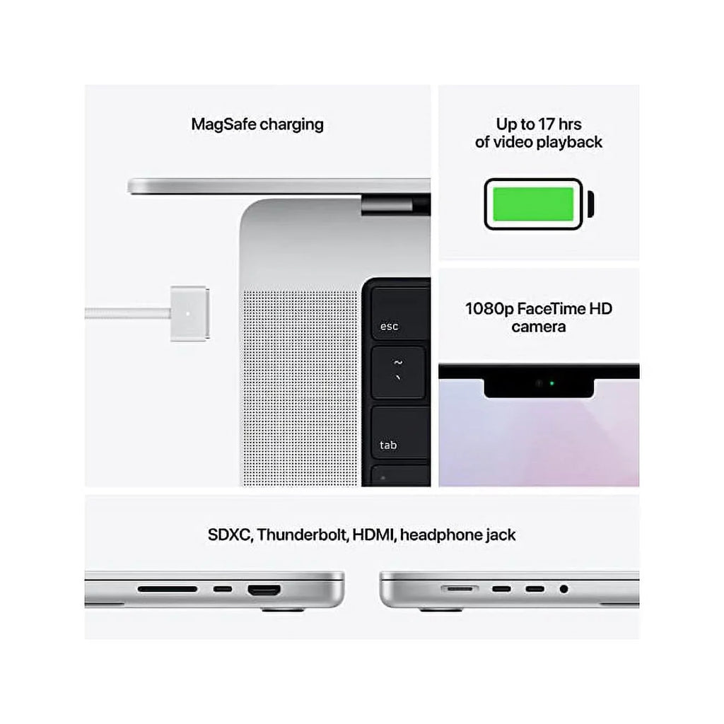 Restored Apple MacBook Pro (14-inch, Apple  Pro chip with 8 core  and 14 core , 16GB , 512GB ) - Silver (Refurbished)