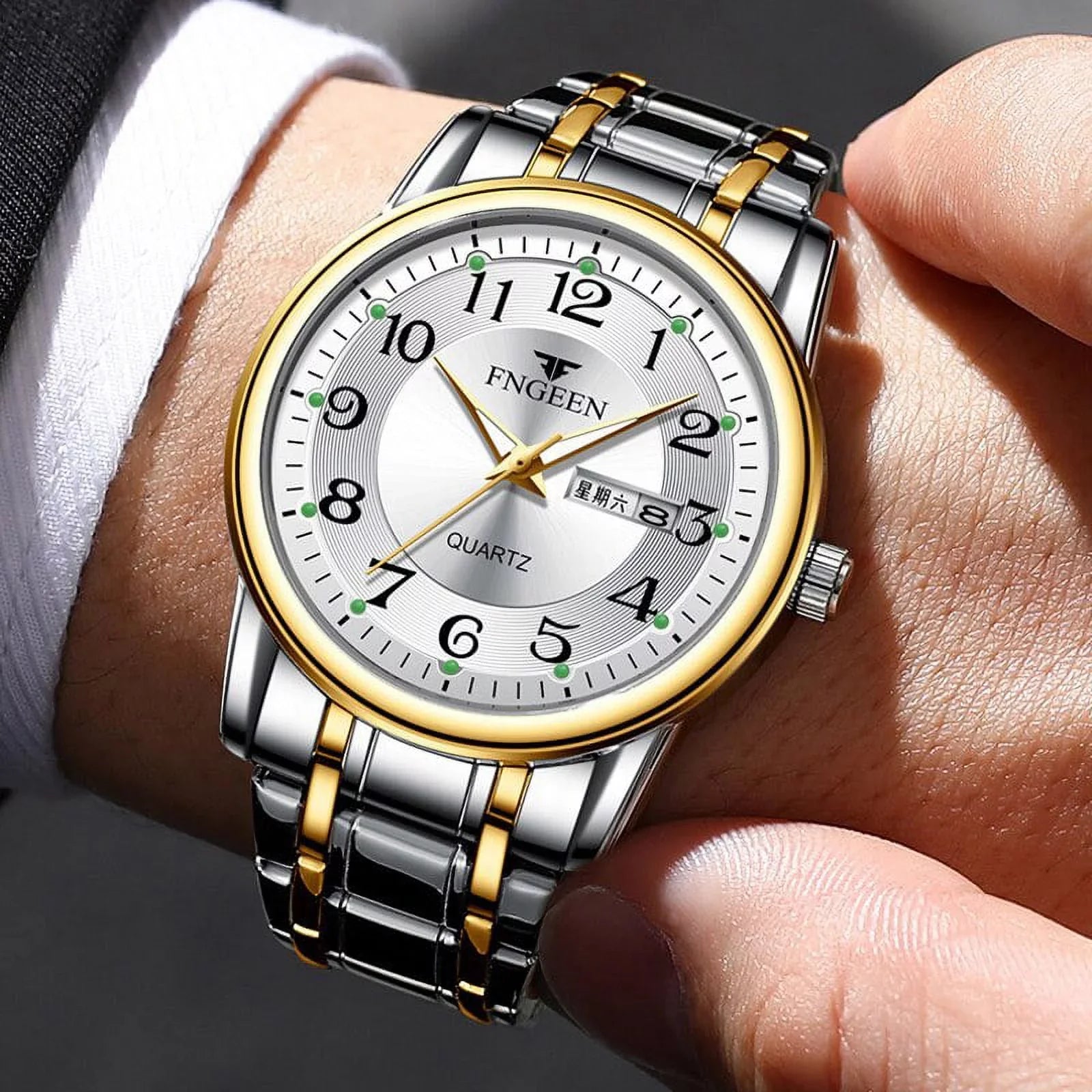 Men Watch Top Luxury Brand Quartz Mens Watches Sport Wristwatch Man Stainless Steel Luminous Hands Relogio Masculino