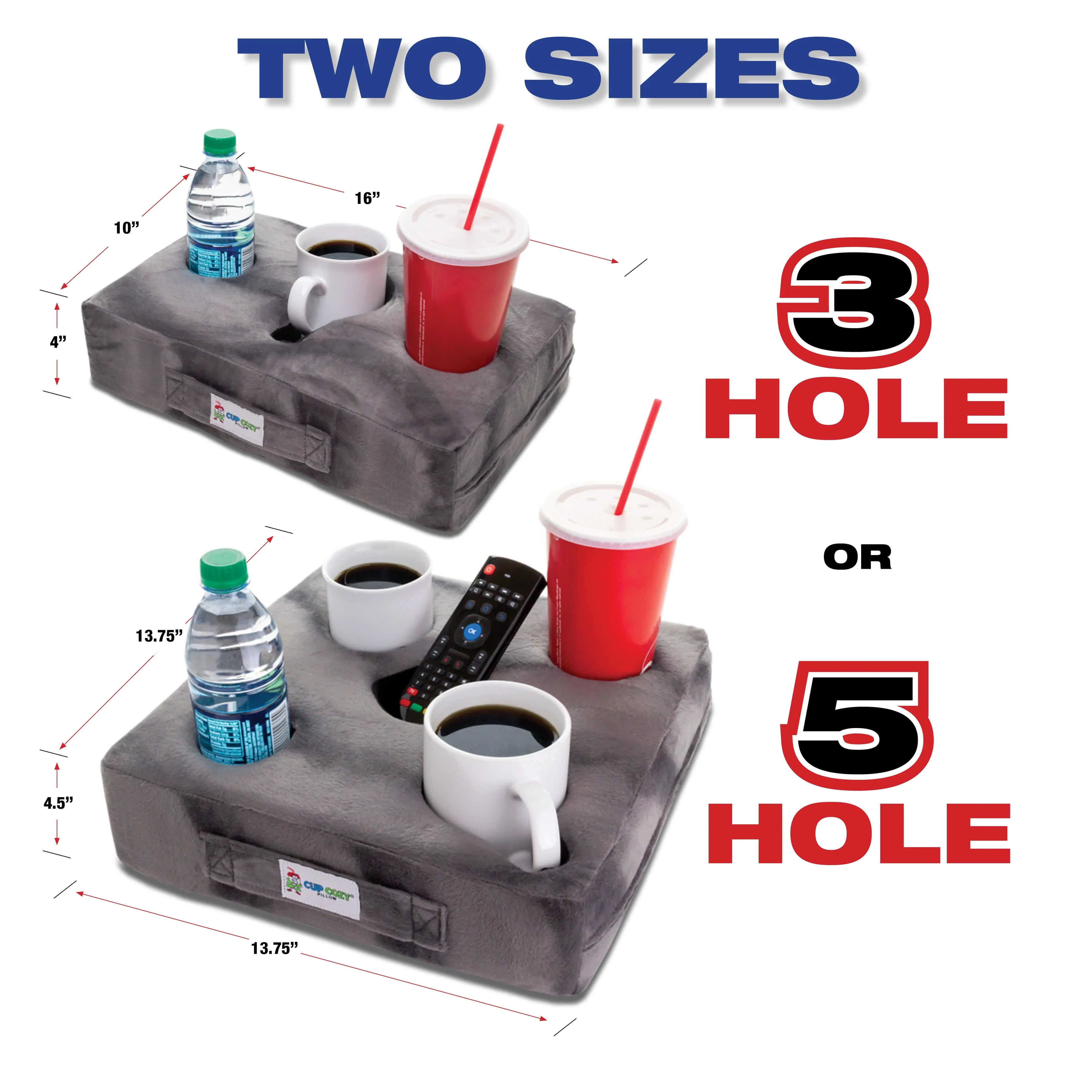 Cup Cozy Deluxe Pillow (Navy) As Seen on  -The world's  cup holder! Keep your drinks close and prevent spills. Use it anywhere-Couch, floor, bed, man cave, car, , park, beach and more!