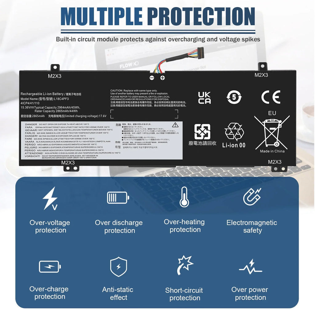 Laptop Battery for Lenovo ThinkPad P43s     02DL007