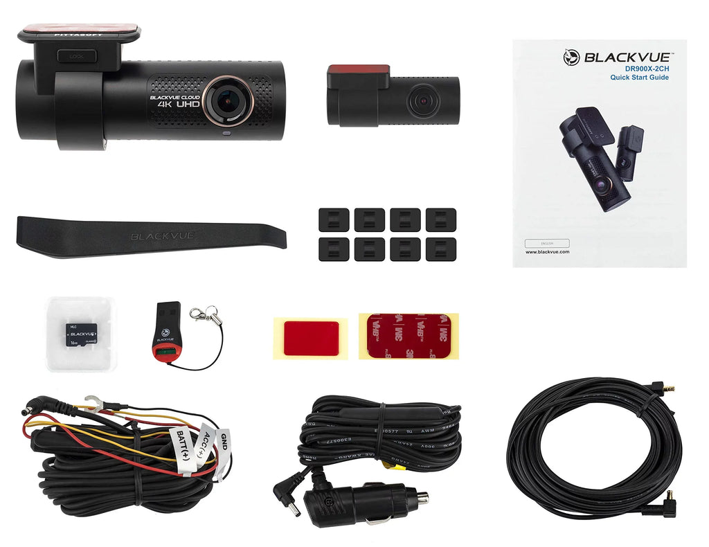 BlackVue -2CH with 64GB microSD Card | 4K  Cloud Dashcam | Built-in Wi-Fi, , Parking Mode Voltage Monitor |  via Optional   Module
