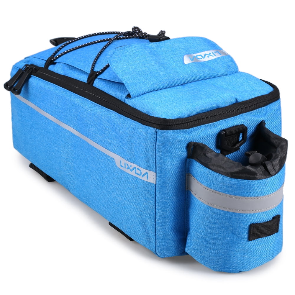 Lixada Insulated Trunk Cooler Bag,Cycling Bicycle Rear Rack Storage Luggage Bag,Reflective  Bike Pannier Bag Shoulder Bag