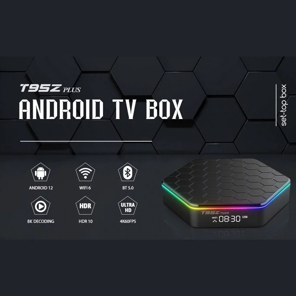 Jahy2Tech Quad Core 8K  Video 64GB Memory 6K Stream Player 2023  Plus Smart Android 12.0  Box