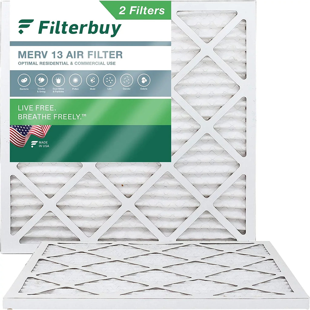 Filterbuy 18x18x1  13 Pleated   Furnace Air Filters (2-Pack)