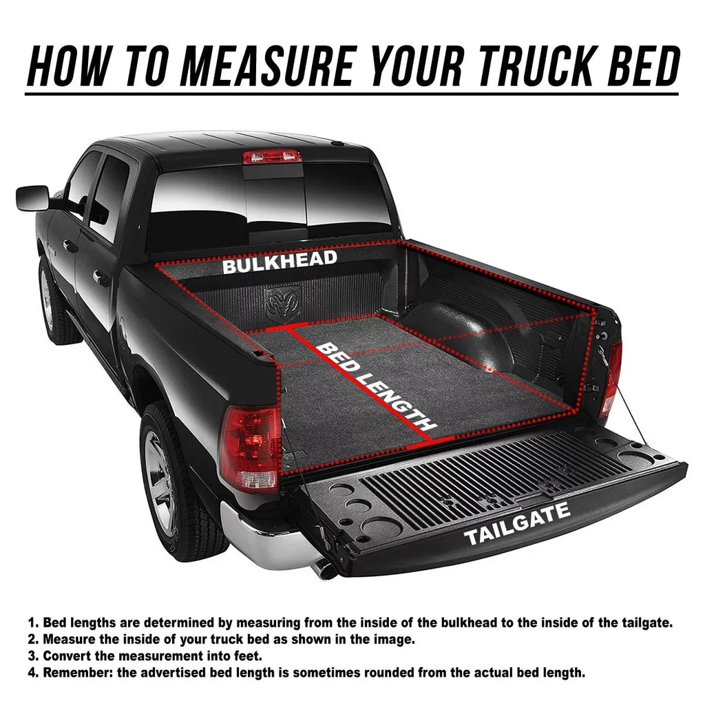 Auto Drive Soft Roll up Truck Bed Tonneau Cover Fits 04-12 Chevy Colorado /  Canyon 5'3" Bed