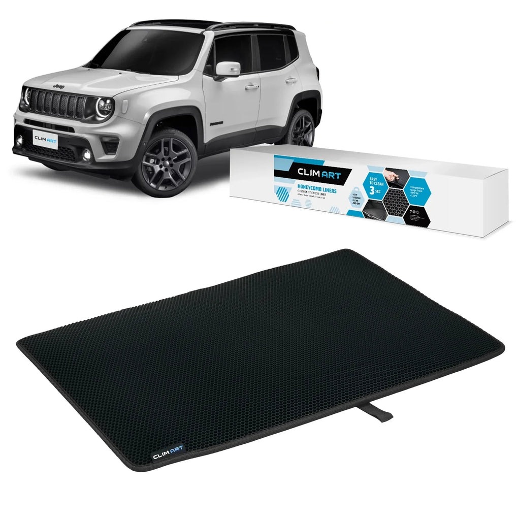 Cargo Liner for Jeep Renegade 2015-2023 Custom Fit Trunk Mat, with Honeycomb Dirtproof & Waterproof Technology - All-Climate, Heavy Duty, Anti-Slip Cargo Liner, Luggage -