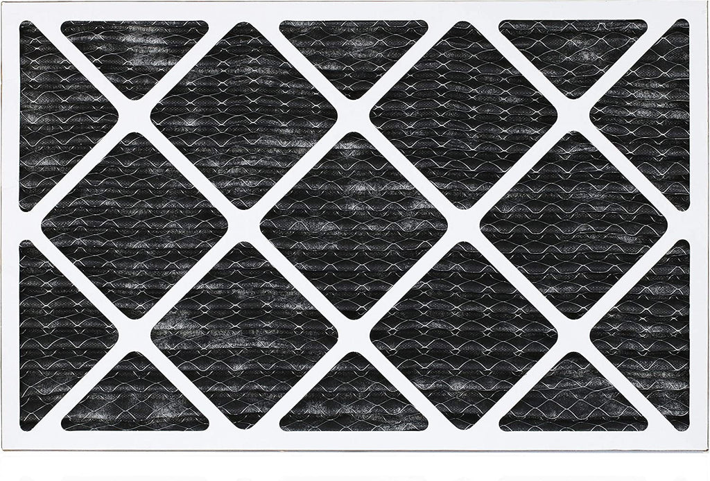 Filterbuy 10x24x1  8 Odor Eliminator Pleated   Furnace Air Filters with Activated Carbon (2-Pack)