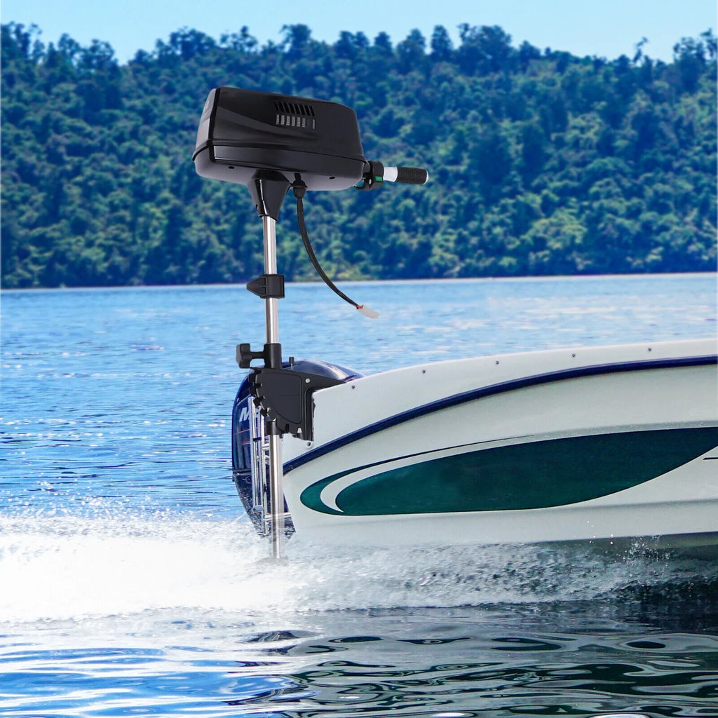 TOOL1SHOoo 48V Electric Outboard Engine with 8 Horsepower and 2200W for Aquaculture Fishing Outdoor Adventure