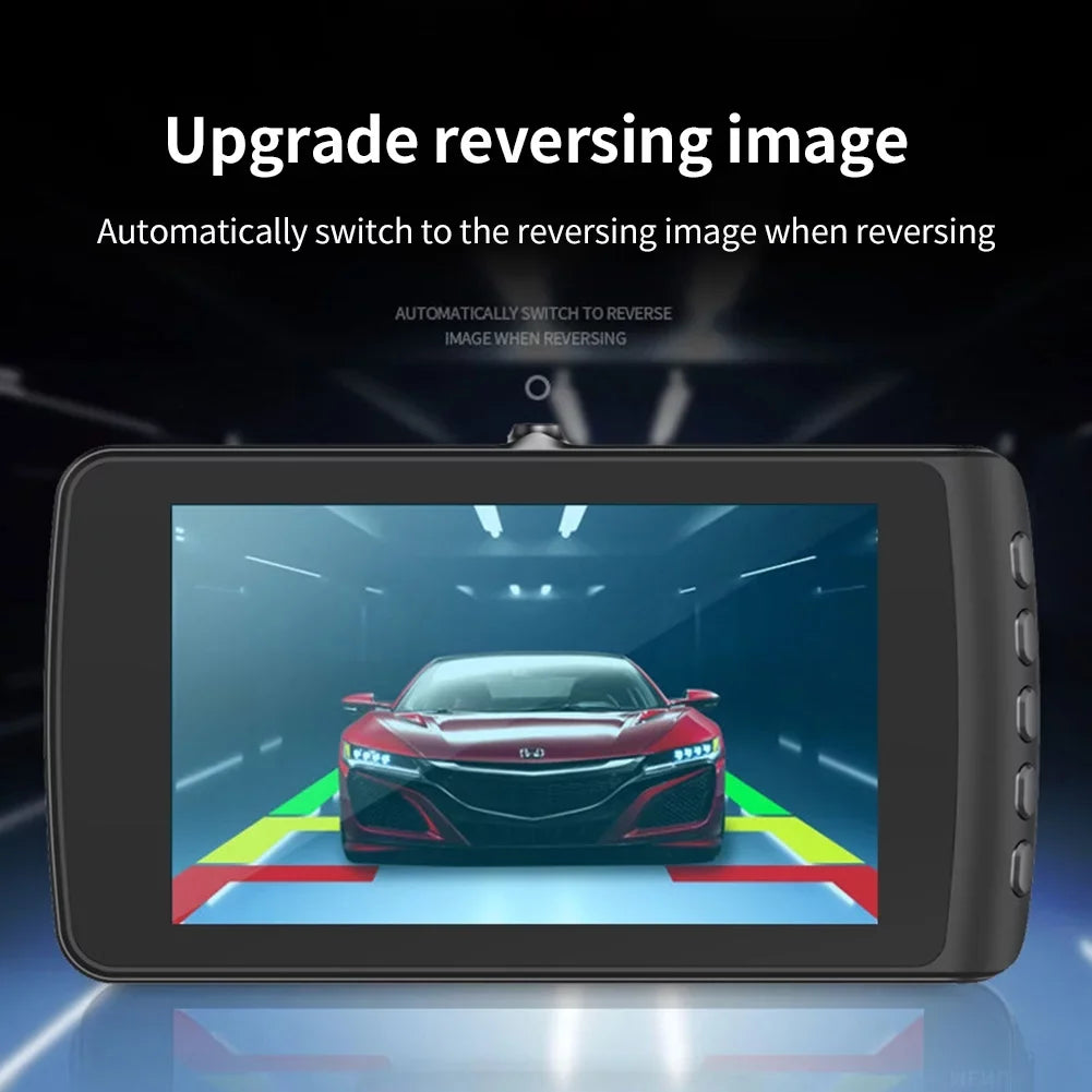 Car 4-inch Driving Recorder Dual Camera  1080P Night Vision  Reversing Image