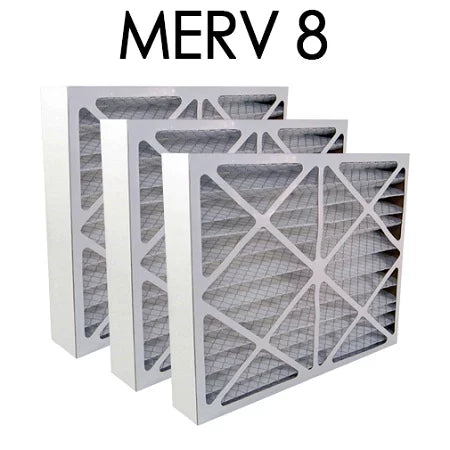 20x24x4  8 Pleated Air Filter 3PK | 19.375x23.375x3.625 - Actual Size
