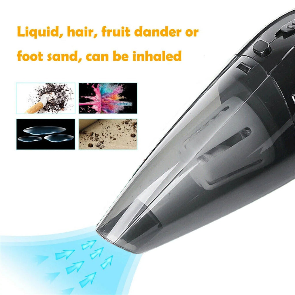 KingShop Car Wireless Vacuum Cleaner Powerful Cyclone Suction Home Portable Handheld Vacuum Cleaning Mini Cordless Vacuum Cleaner