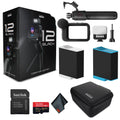 GoPro  12 Creator Edition - With Volta (Battery Grip, Tripod, Remote), Media Mod, Light Mod, Enduro Battery - Waterproof Action Camera + 64GB Extreme Pro Card and Extra Battery