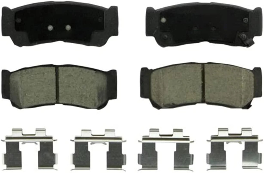 Detroit Axle - Brake Pads for 2007 2008 2009 Hyundai Santa Fe Front and Rear Ceramic Brake Pads w/Hardware Replacement Brakes