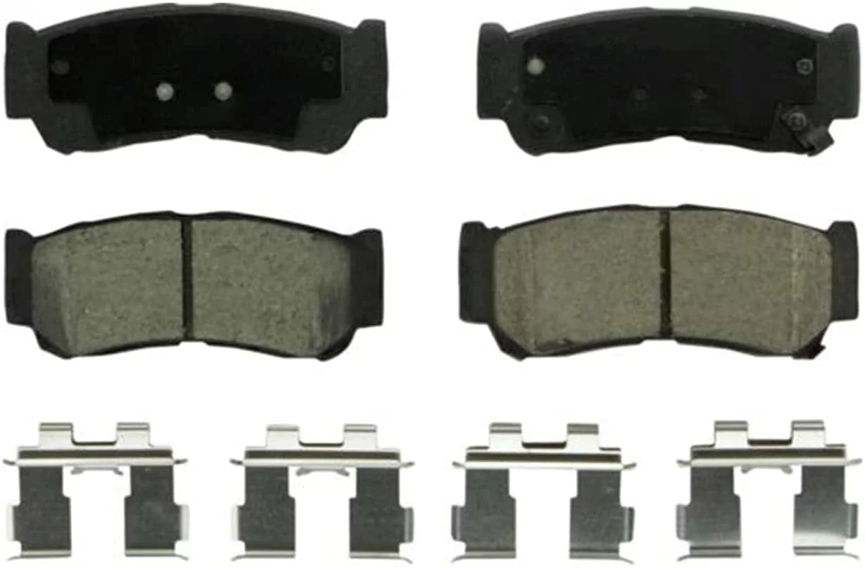 Detroit Axle - Brake Pads for 2007 2008 2009 Hyundai Santa Fe Front and Rear Ceramic Brake Pads w/Hardware Replacement Brakes