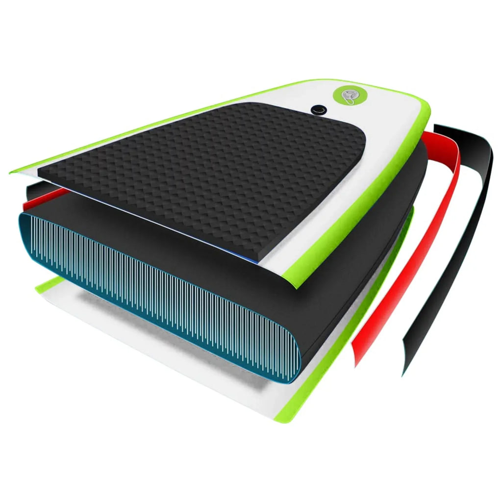 Walmeck Inflatable Paddleboard Set Green and White