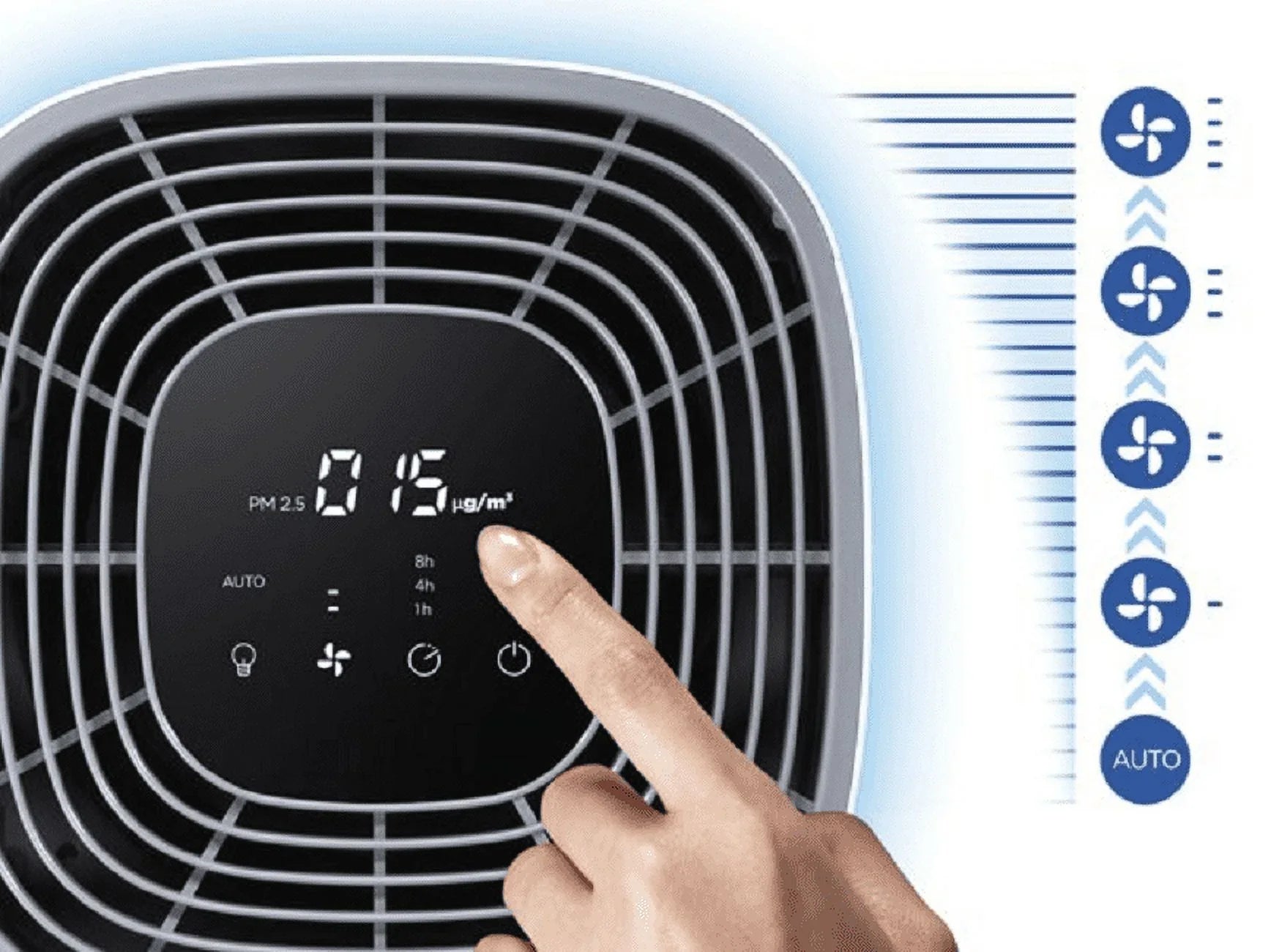 Refurbished Clorox 11010 Large Room Air Purifier, True  Filter, up to 1,500 Sq. ft. Capacity