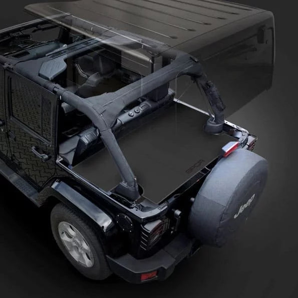 Cargo Cover   for Wrangler  4DR Sport/ Sahara/ Rubicon/ Freedom Unlimited 2007-2018 models ()