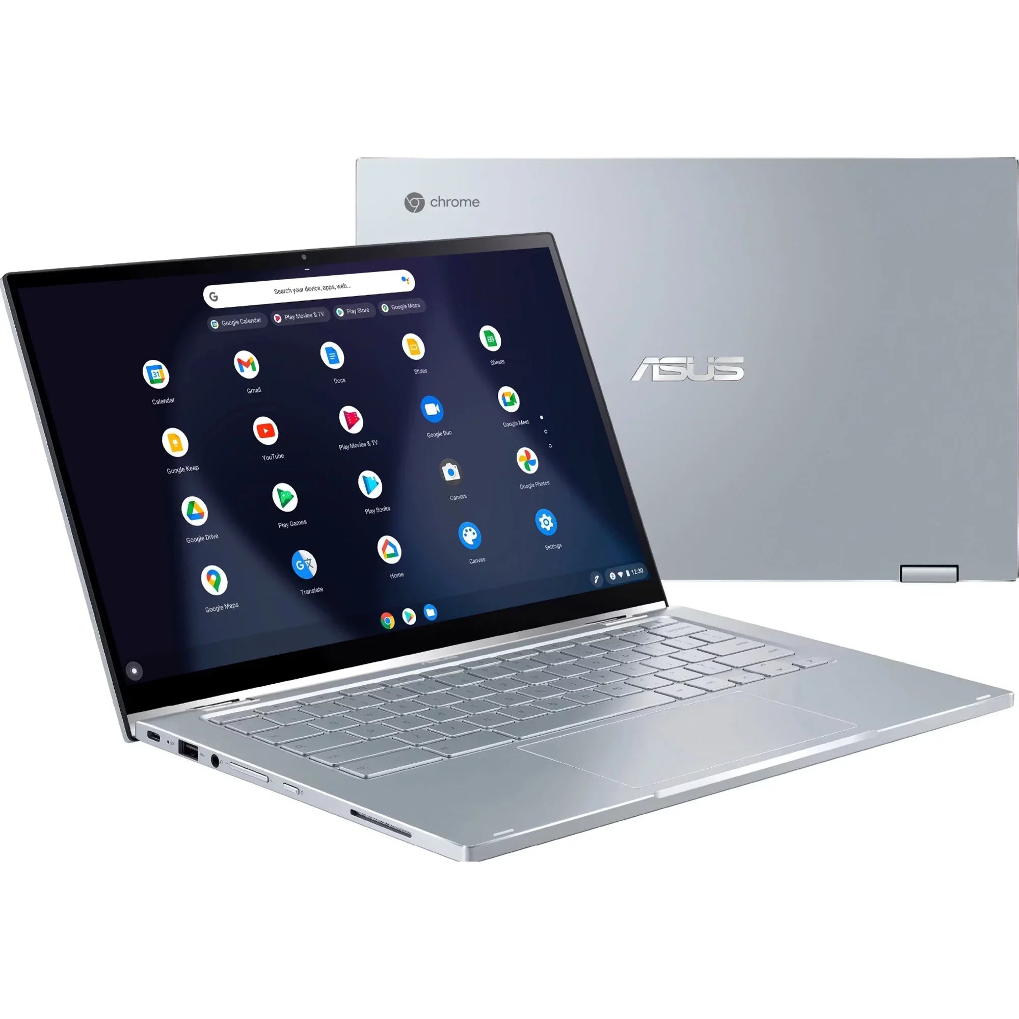 Chromebook Flip  14 2-in-1 Business Laptop 14"   Touchscreen Intel Core -8100Y Processor 8GB  64GB eMMC + 256GB  Card Intel  Graphics 615 - Webcam Chrome  Silver