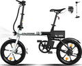 Folding Electric Bicycles, 16 inch  Bike 350W City -Bike Max. Range 16-37MILE for Adults