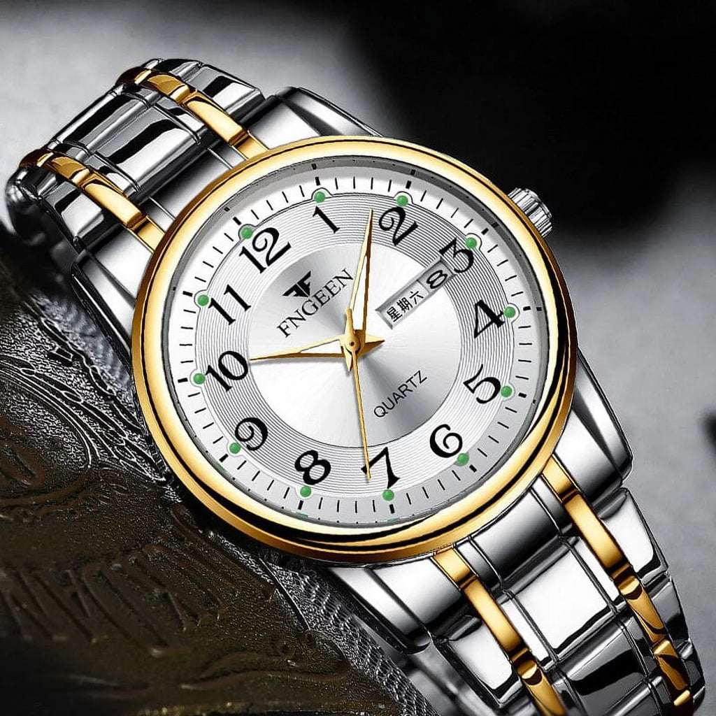 Men Watch Top Luxury Brand Quartz Mens Watches Sport Wristwatch Man Stainless Steel Luminous Hands Relogio Masculino