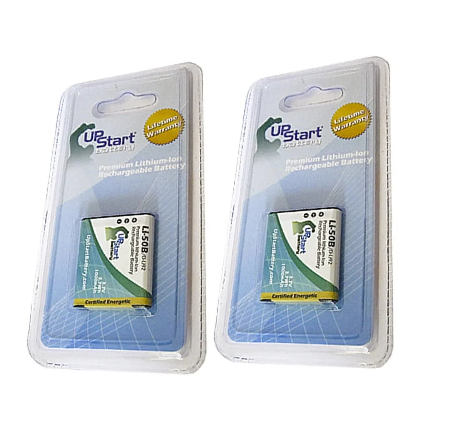 2x Pack Compatible Olympus Tough -830 Battery - Compatible for Olympus -50B Digital Camera Battery (1000mAh, 3.7V, Lithium-Ion)