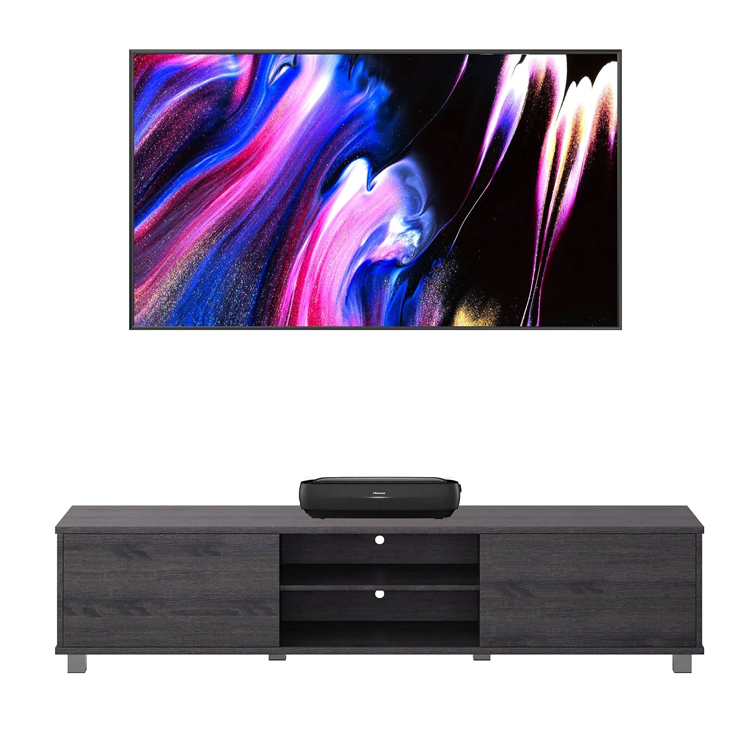 Hisense  Series Trichromal Laser  Bundle w/ 100'' Tv Screen  Cinema Screen, Projector &  Stand (120L9G)