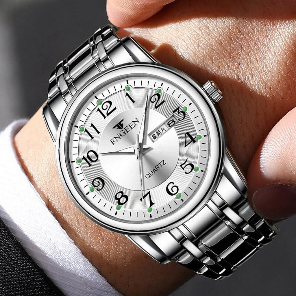 Men Watch Top Luxury Brand Quartz Mens Watches Sport Wristwatch Man Stainless Steel Luminous Hands Relogio Masculino
