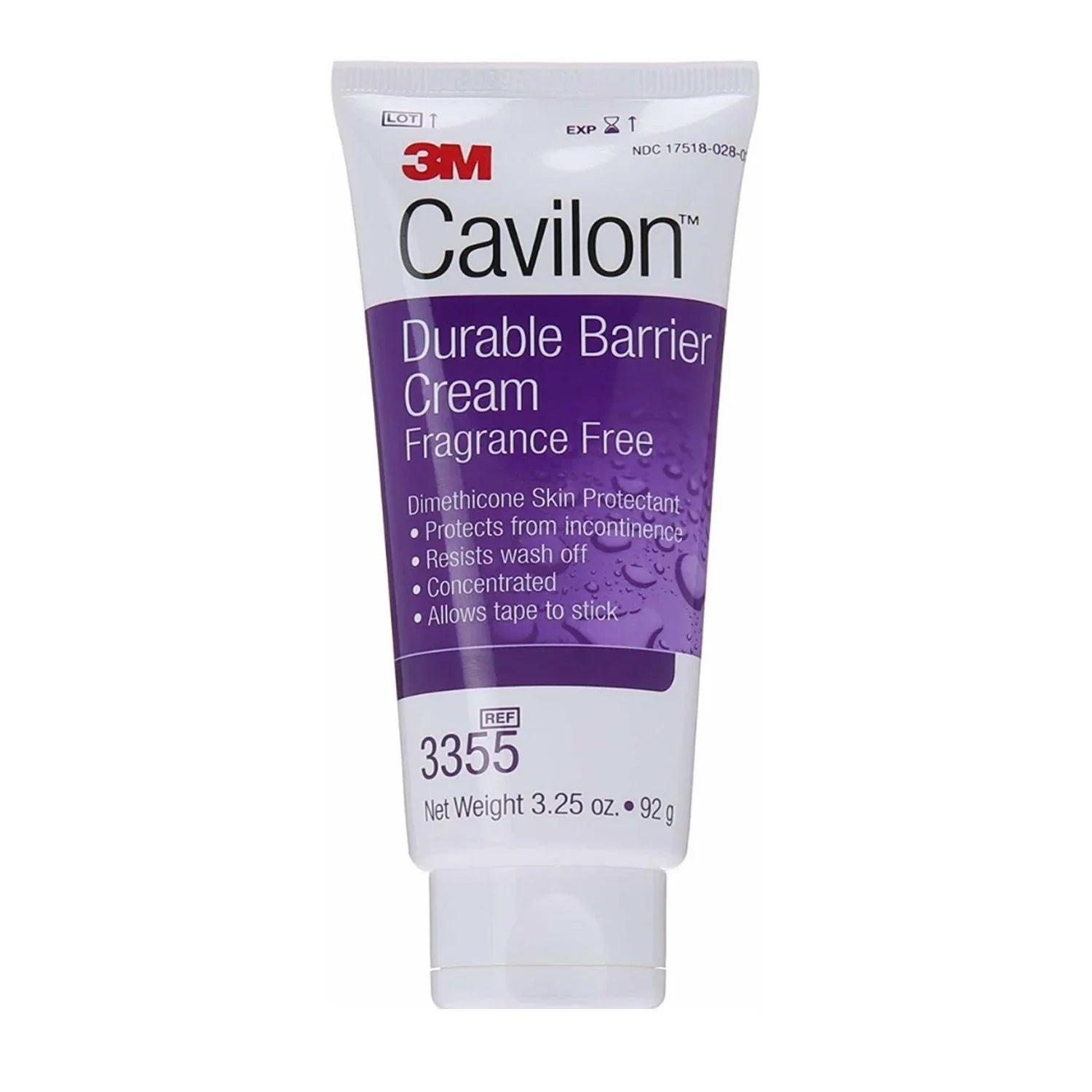 Cavilon Dimethicone Durable Barrier Cream Skin Protectant 3.25 oz Pack of 6