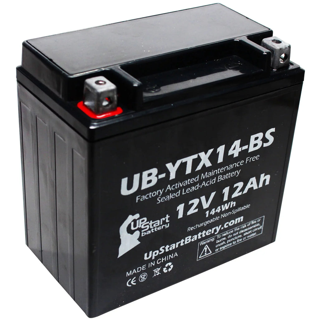 4-Pack UpStart Battery Replacement for 1998 Yamaha  1000  Factory Activated, Maintenance Free, Motorcycle Battery - 12V, 12AH, --
