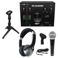 '-Audio  192 | 4 2-In/2-Out 24/192  Audio Interface with Microphone & Numark Headphones Package