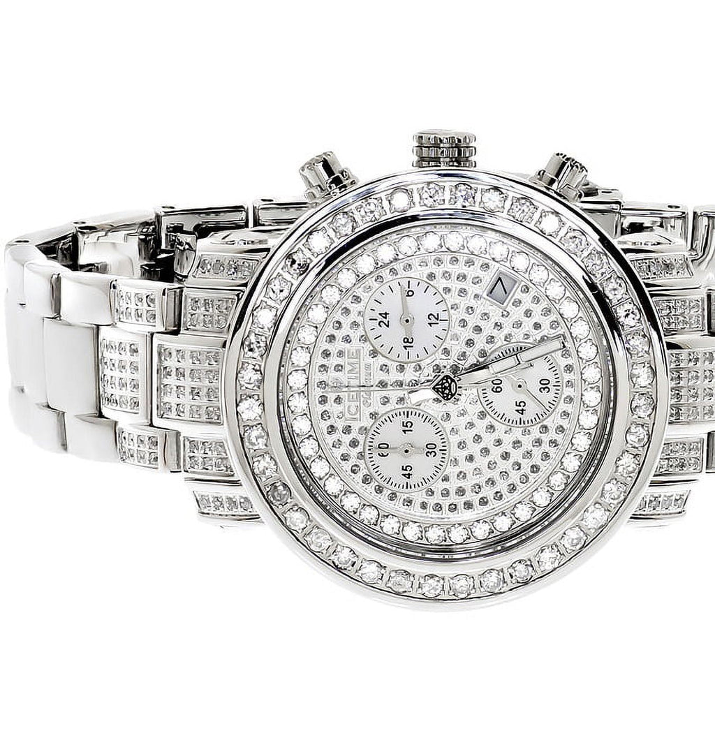 Ladies White Icetime Platinum Diamond Watch  01(3 ct)