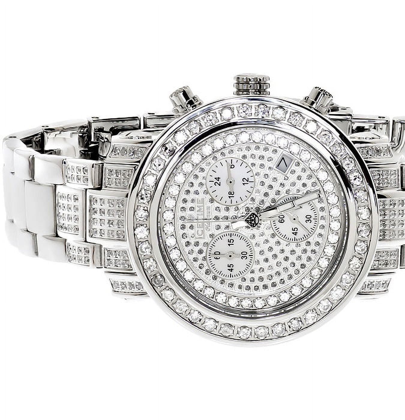 Ladies White Icetime Platinum Diamond Watch  01(3 ct)